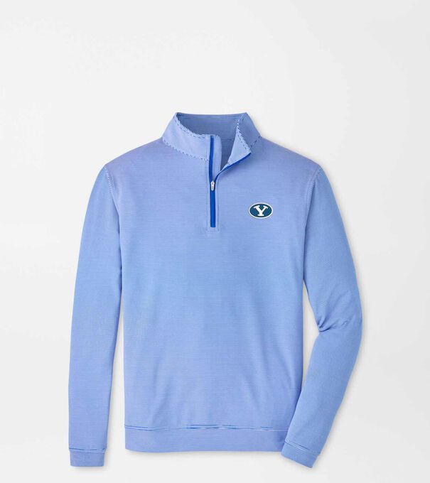 BYU Perth Sugar Stripe Performance Quarter-Zip