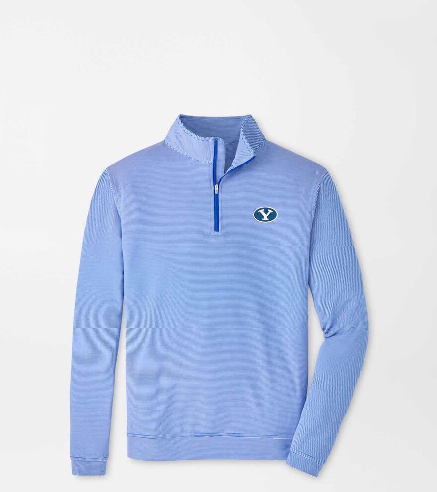 BYU Perth Sugar Stripe Performance Quarter-Zip