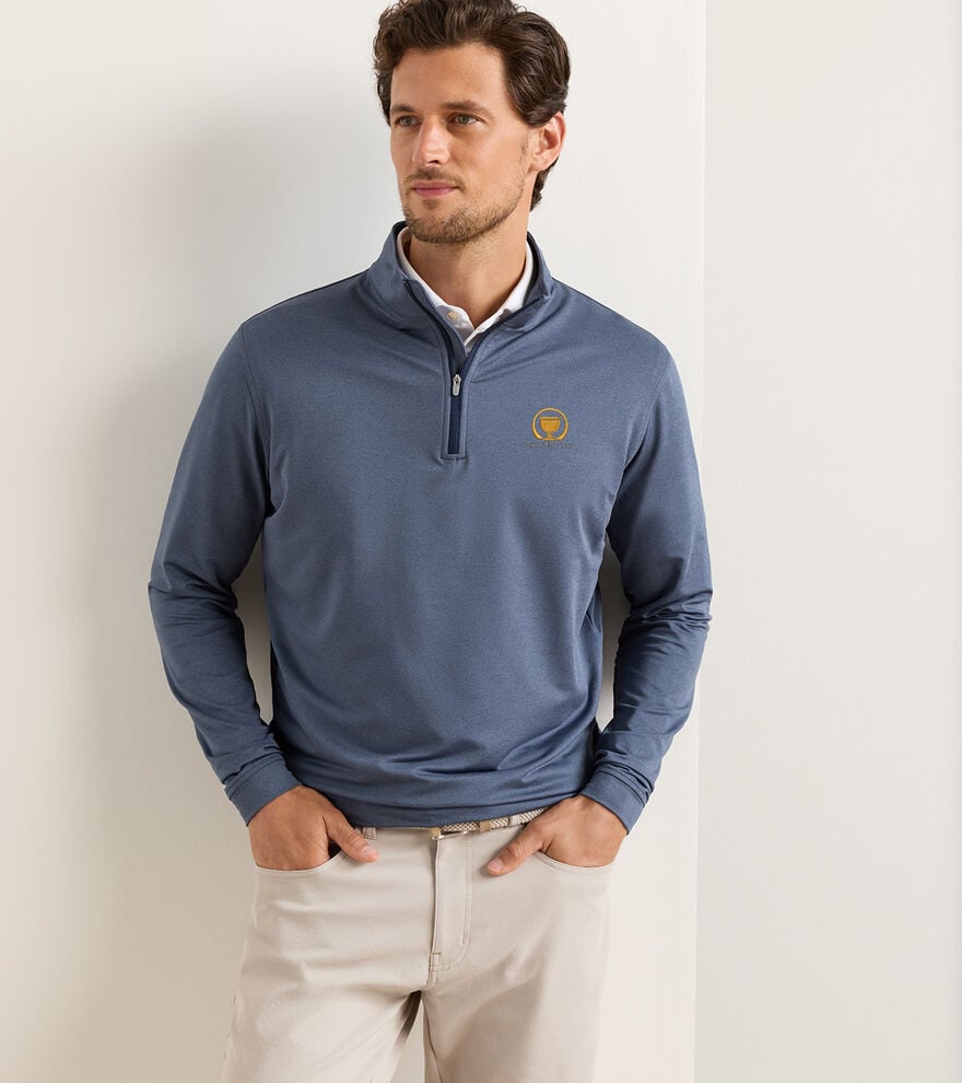 16th Presidents Cup Perth M&eacute;lange Performance Quarter-Zip image number 2