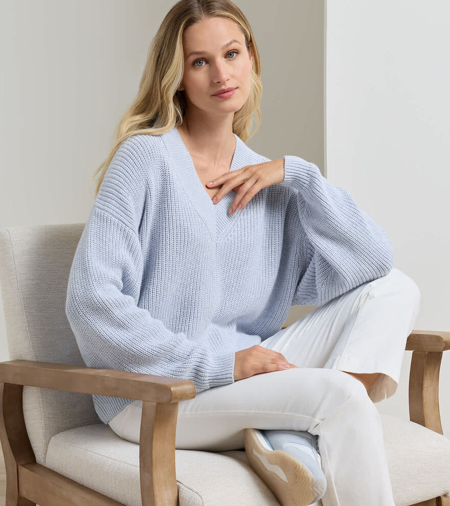 Nicolette V-Neck Sweater - Alternate Image 1