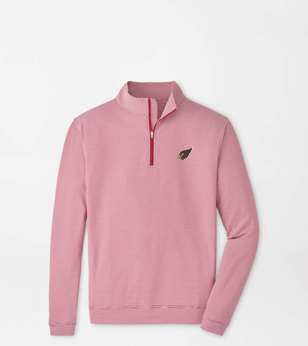 Arizona Cardinals Perth Sugar Stripe Performance Quarter-Zip