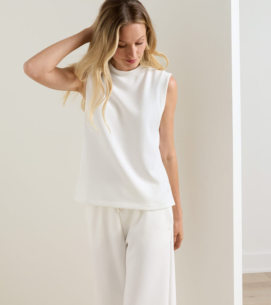 Flora Knit Mock Neck Tank - Alternate Image 1