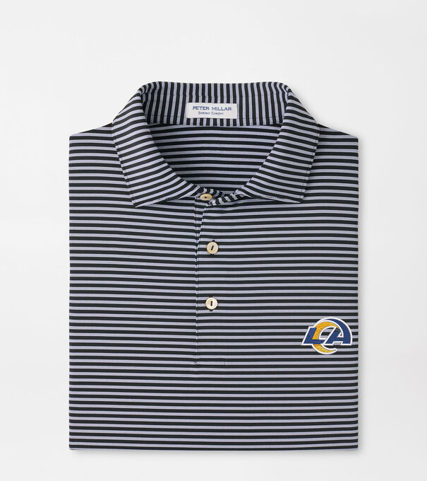 Los Angeles Rams Tiebreaker Performance Jersey Stripe Polo
