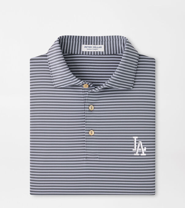 Los Angeles Dodgers Tiebreaker Performance Jersey Stripe Polo