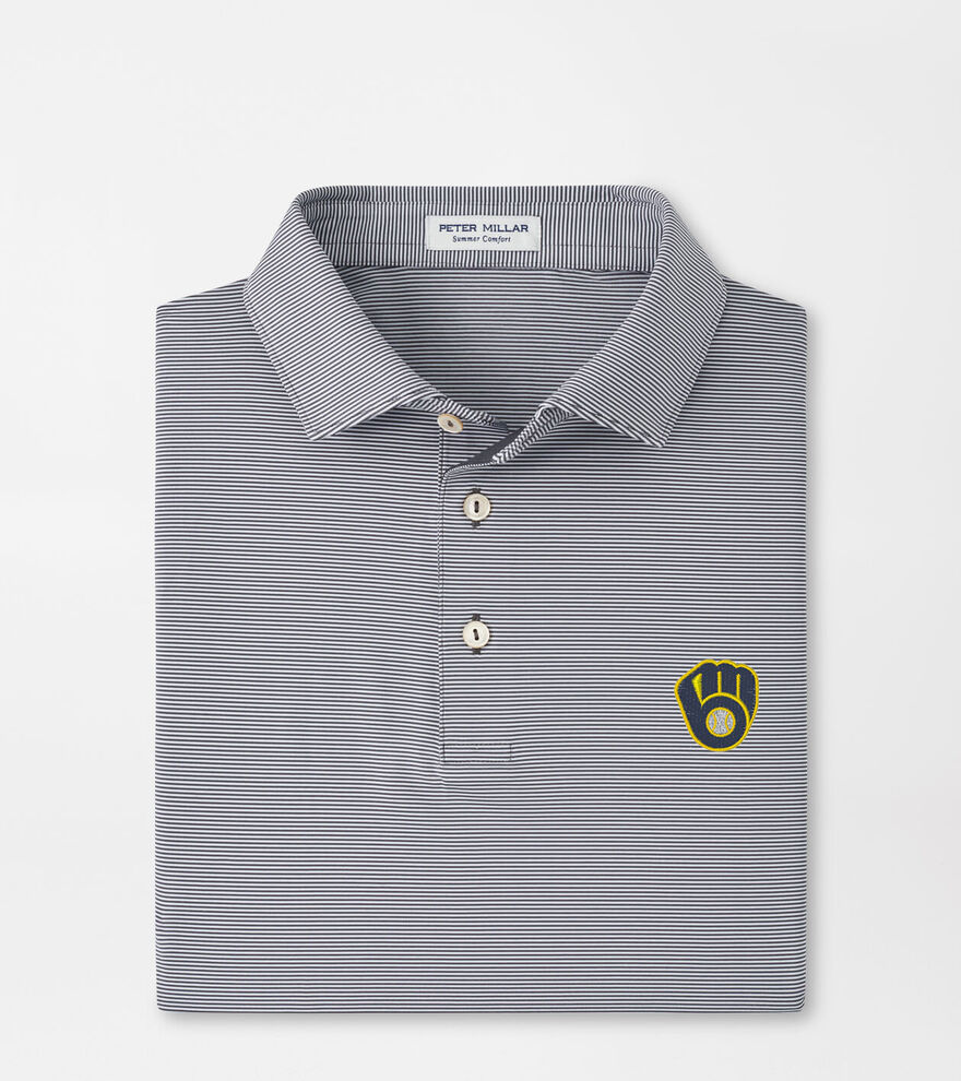 Milwaukee Brewers Jubilee Performance Jersey Polo image number 1