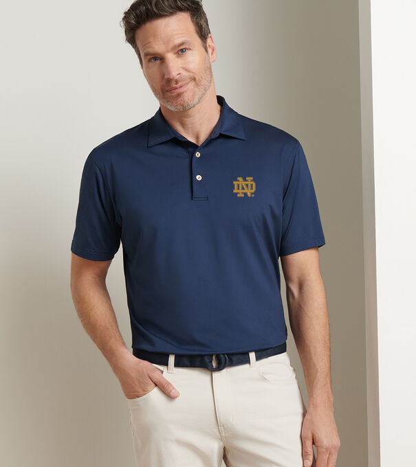 Notre Dame Solid Performance Jersey Polo - Alternate Image 1