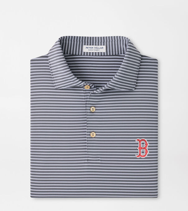 Boston Red Sox Tiebreaker Performance Jersey Stripe Polo