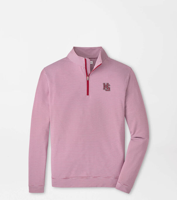 Hampden Sydney Perth Sugar Stripe Performance Quarter-Zip