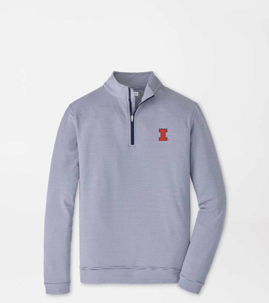 Illinois Perth Sugar Stripe Performance Quarter-Zip