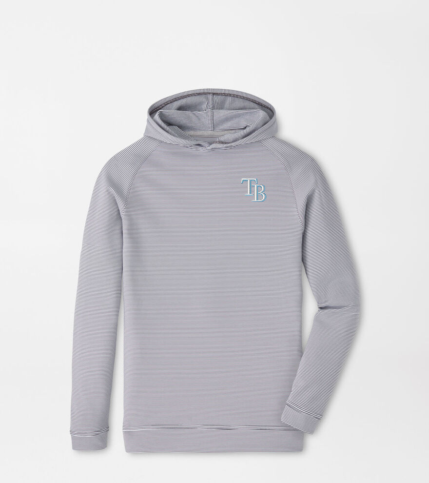 Tampa Bay Rays Pine Youth Sugar Stripe Performance Hoodie image number 1