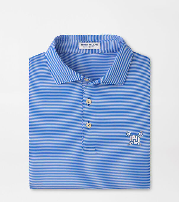 Hampton University Jubilee Stripe Performance Polo