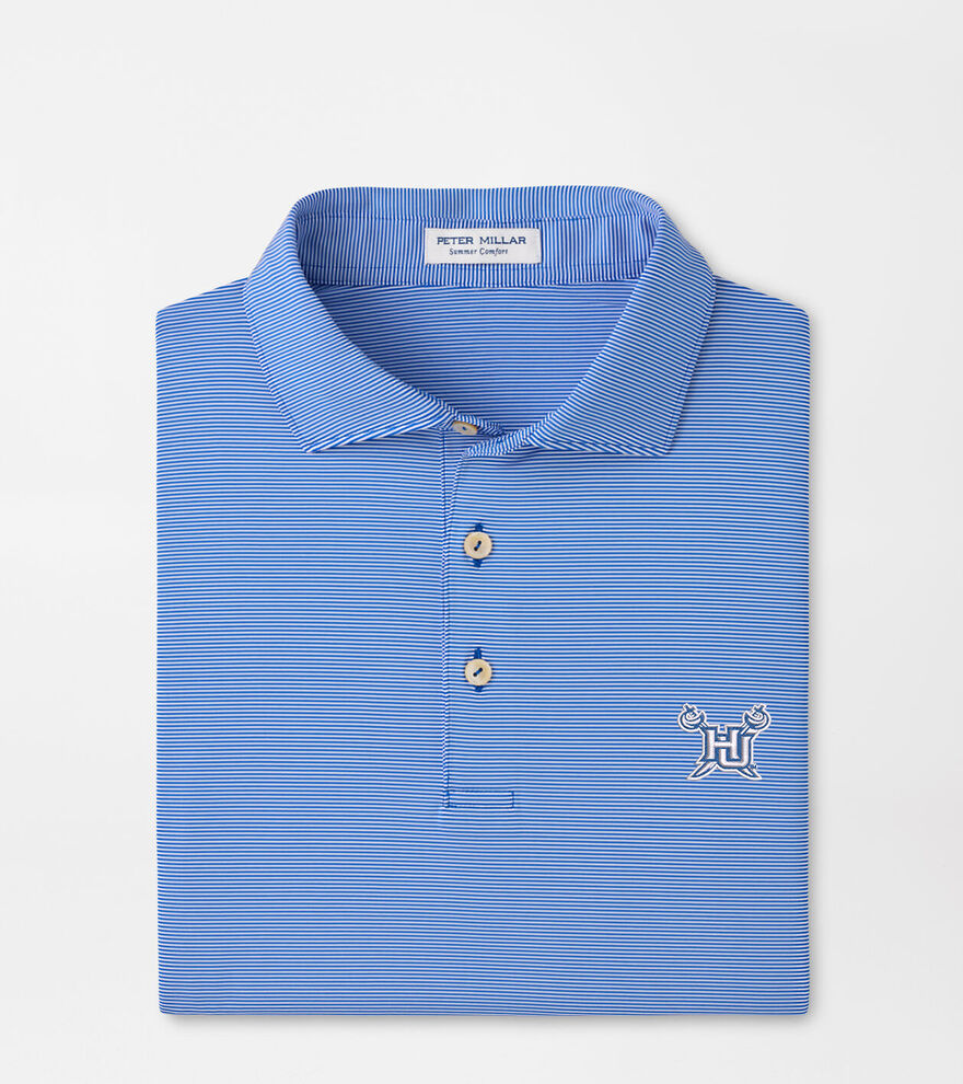 Hampton University Jubilee Stripe Performance Polo image number 1