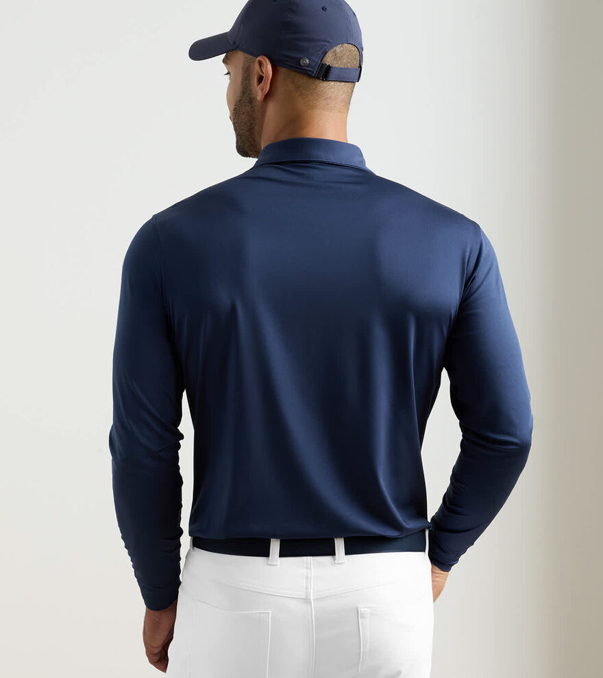Solid Stretch Jersey Long Sleeve Polo image number 3