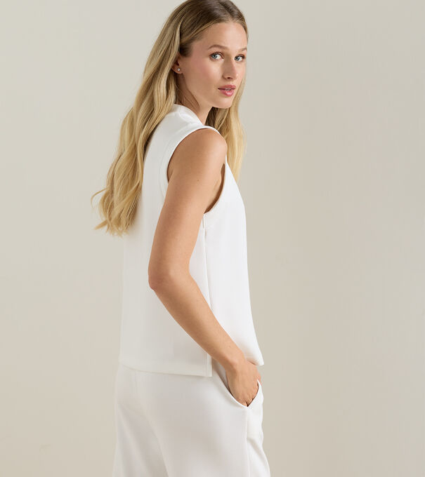 Flora Knit Mock Neck Tank - Alternate Image 1