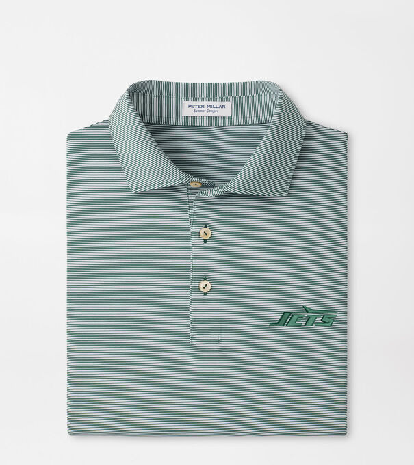 New York Jets Jubilee Stripe Performance Polo