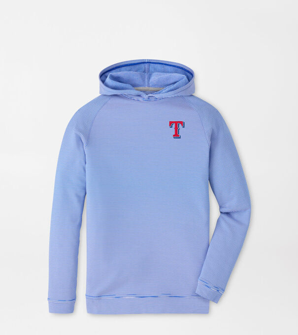 Texas Rangers Pine Youth Sugar Stripe Performance Hoodie
