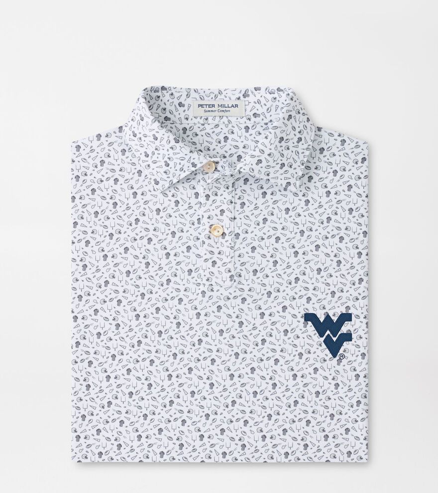 West Virginia Kick Off Youth Performance Jersey Polo image number 1