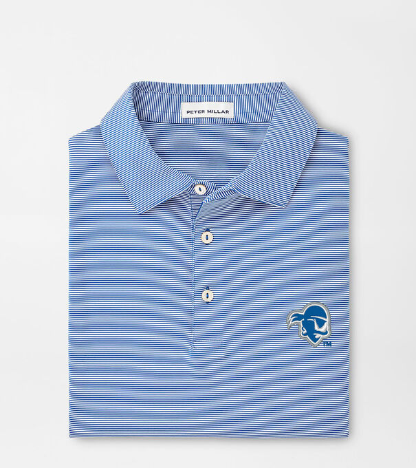 Seton Hall Jubilee Stripe Performance Polo