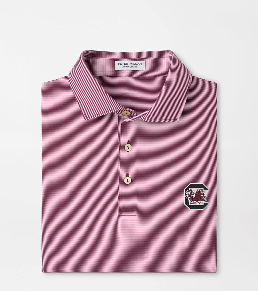South Carolina Jubilee Stripe Performance Polo image number 1