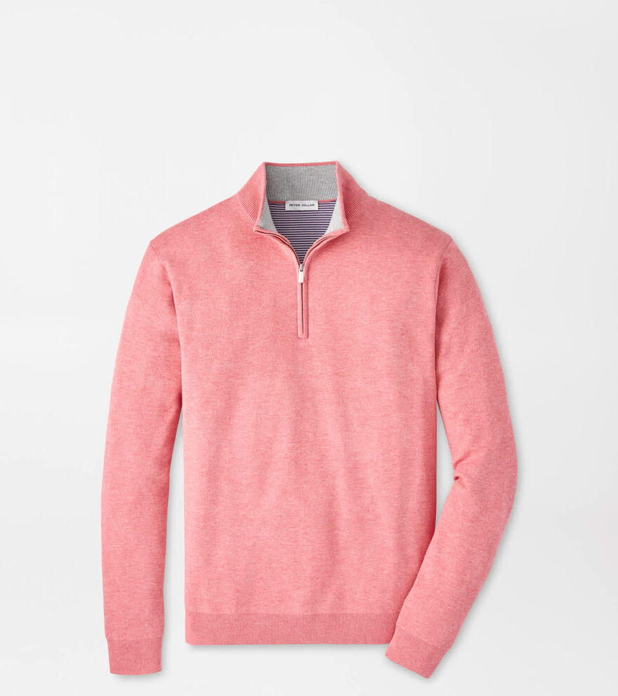 Coolspun Lite Cotton Quarter-Zip Sweater image number 1