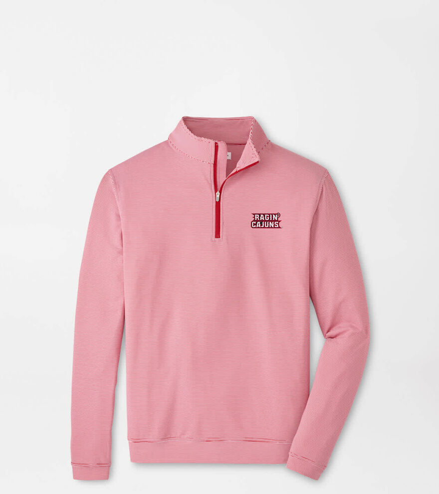 Louisiana at Lafayette Perth Sugar Stripe Performance Quarter-Zip