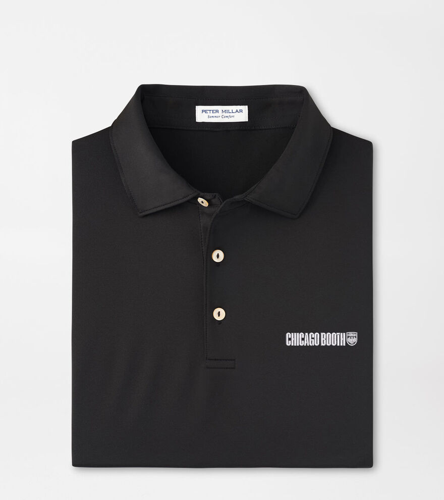 University of Chicago Booth Solid Performance Jersey Polo image number 1
