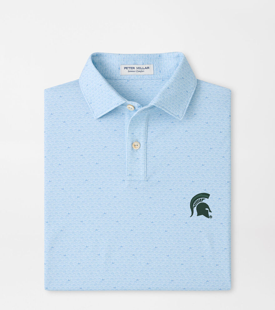 Michigan State Spartans On The Ball Youth Performance Jersey Polo image number 1