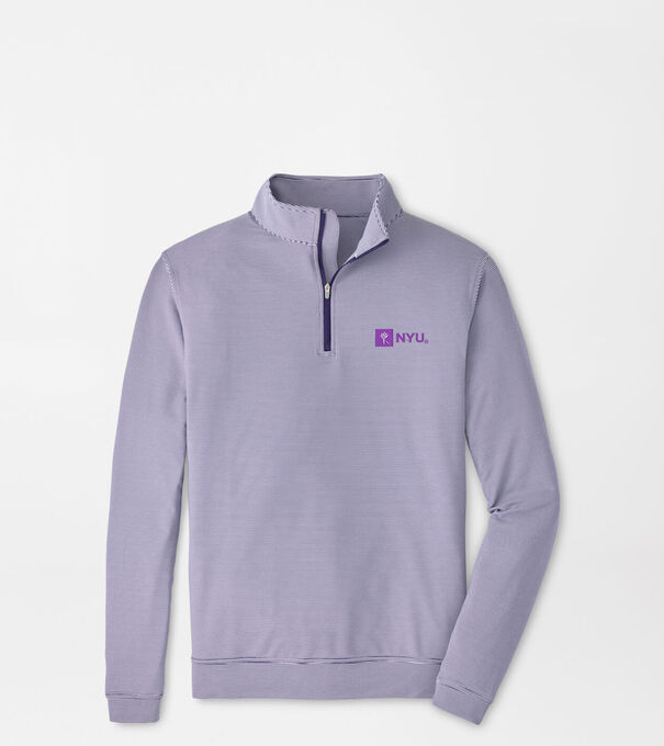New York University Perth Sugar Stripe Performance Quarter-Zip