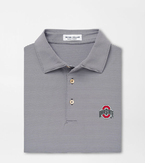 The Ohio State Jubilee Stripe Performance Polo