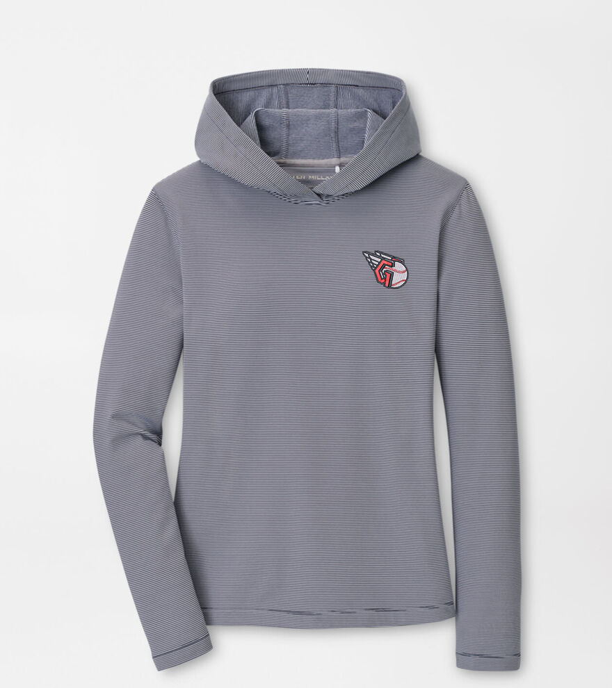 Cleveland Guardians Women's Pine Sugar Stripe Performance Hoodie image number 1
