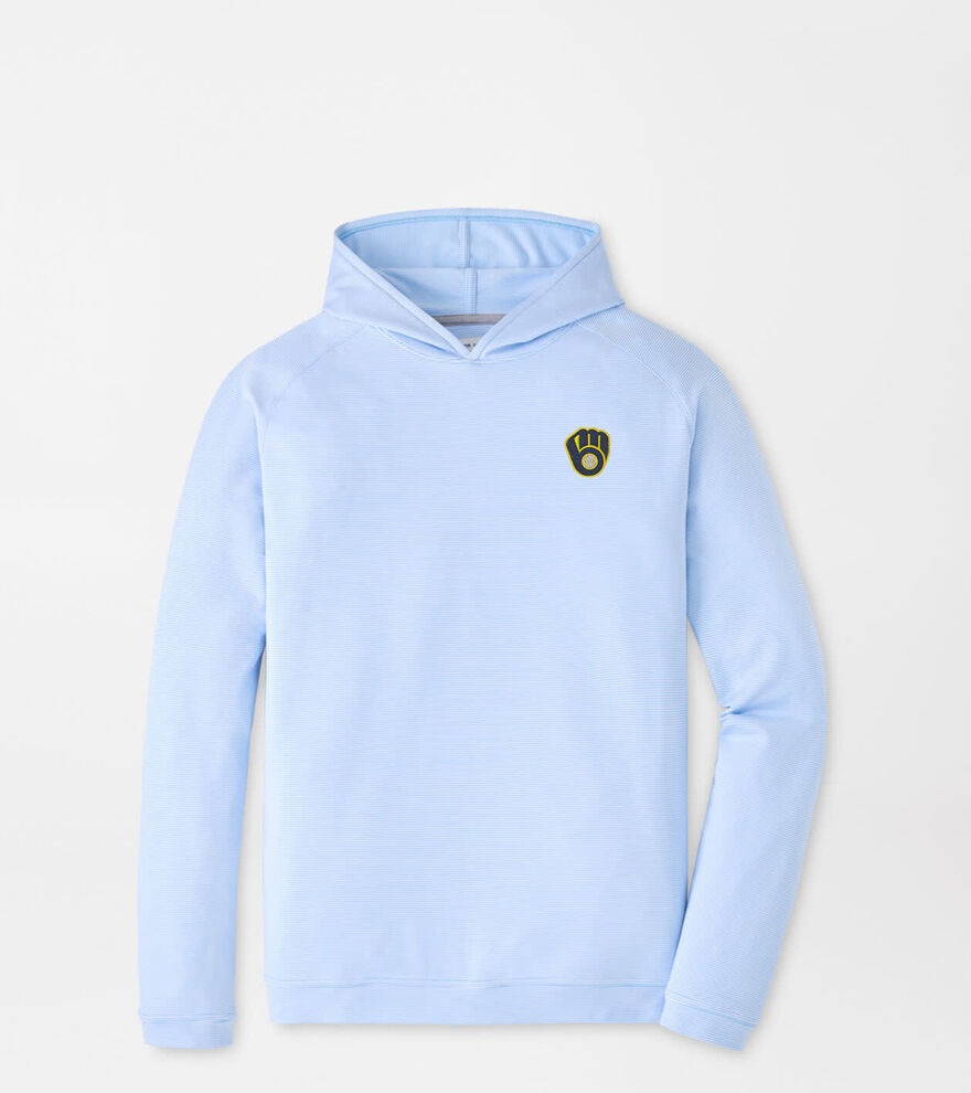 Milwaukee Brewers Pine Sugar Stripe Performance Hoodie