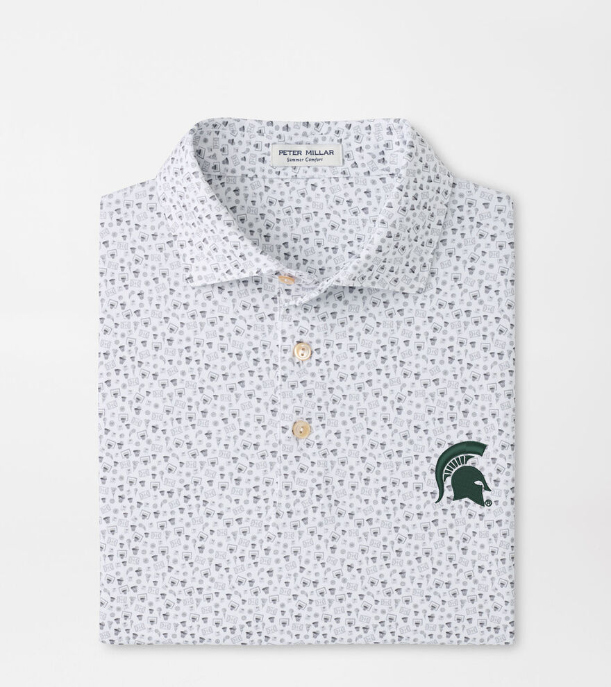 Michigan State Spartans Buzzer Beater Performance Jersey Polo image number 1