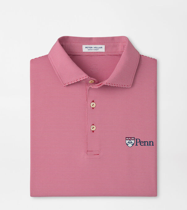 UPenn Jubilee Stripe Performance Polo