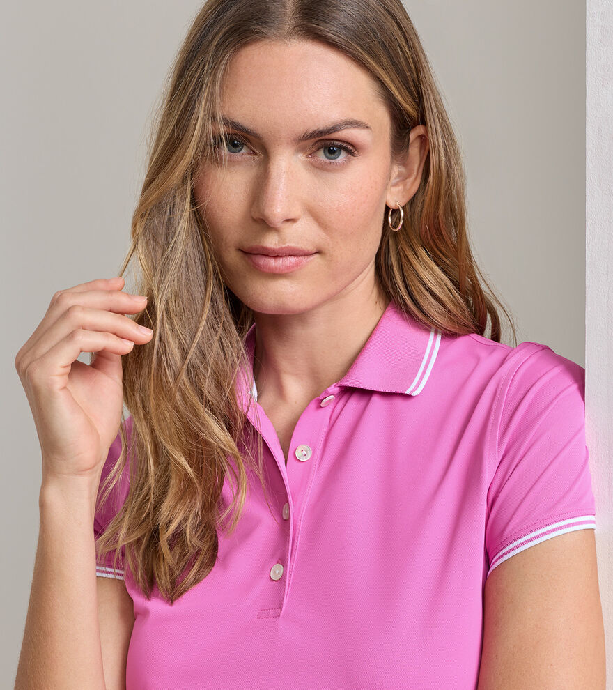 Canterbury Tipped Sport Mesh Short Sleeve Polo image number 5