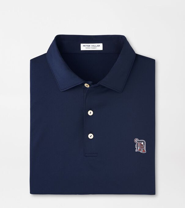 Cooperstown Detroit Tigers Solid Performance Jersey Polo