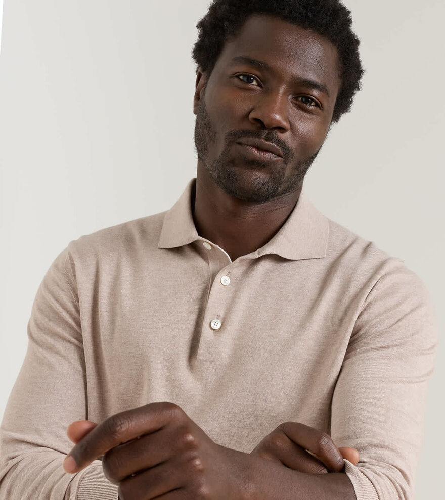 Mariner Sea Island Cotton Sweater Polo image number 5