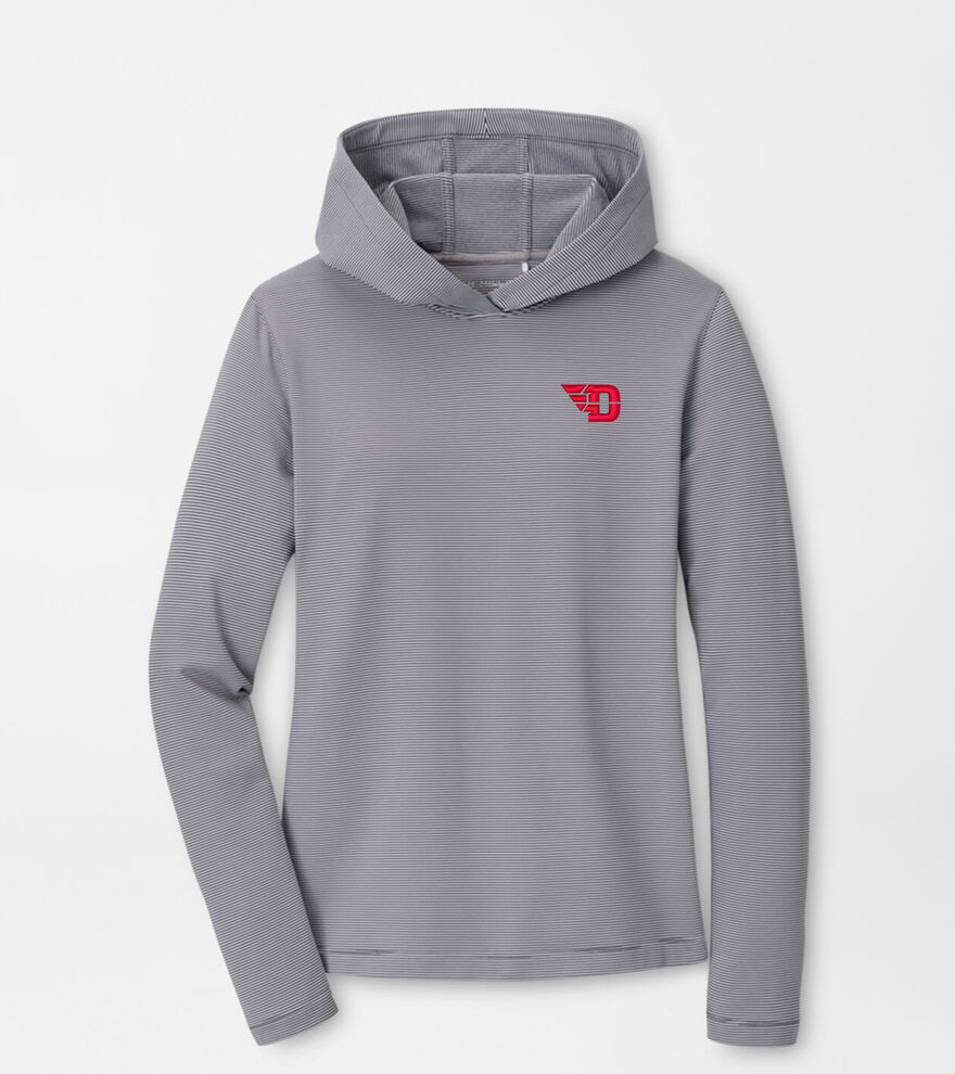 University of Dayton Women's Pine Sugar Stripe Performance Hoodie image number 1