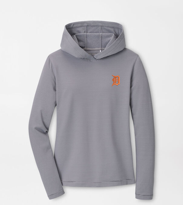 Detroit Tigers Women's Pine Sugar Stripe Performance Hoodie