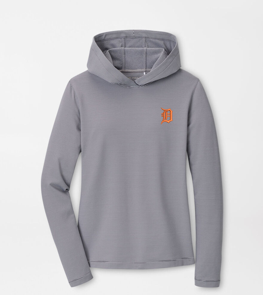 Detroit Tigers Women's Pine Sugar Stripe Performance Hoodie image number 1
