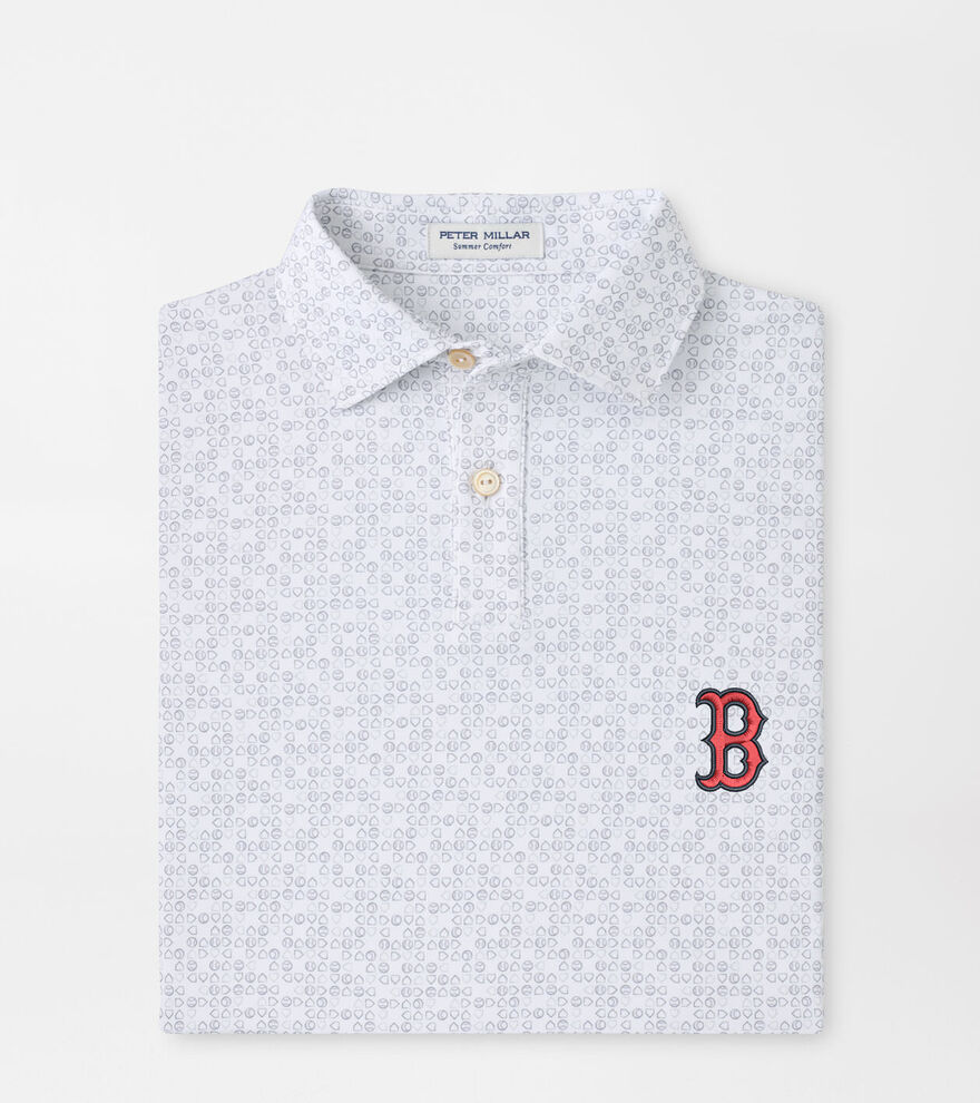 Boston Red Sox Bases Loaded Youth Performance Jersey Polo image number 1