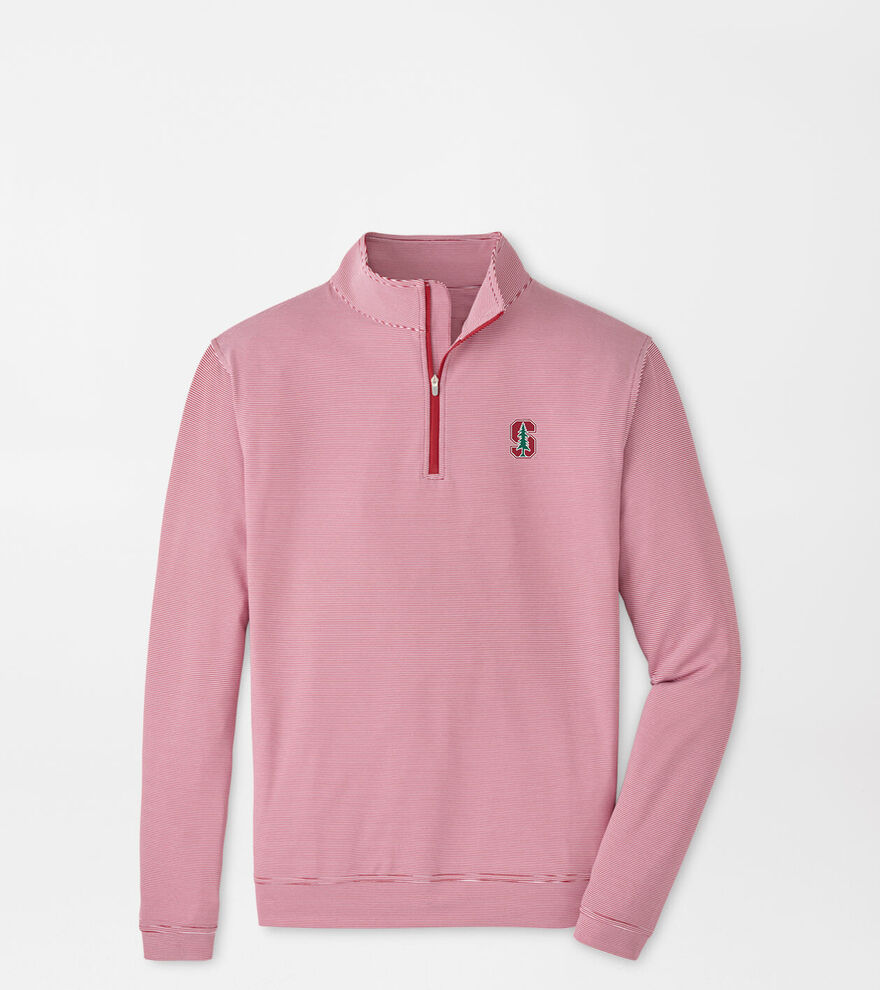 Stanford Perth Sugar Stripe Performance Quarter-Zip image number 1