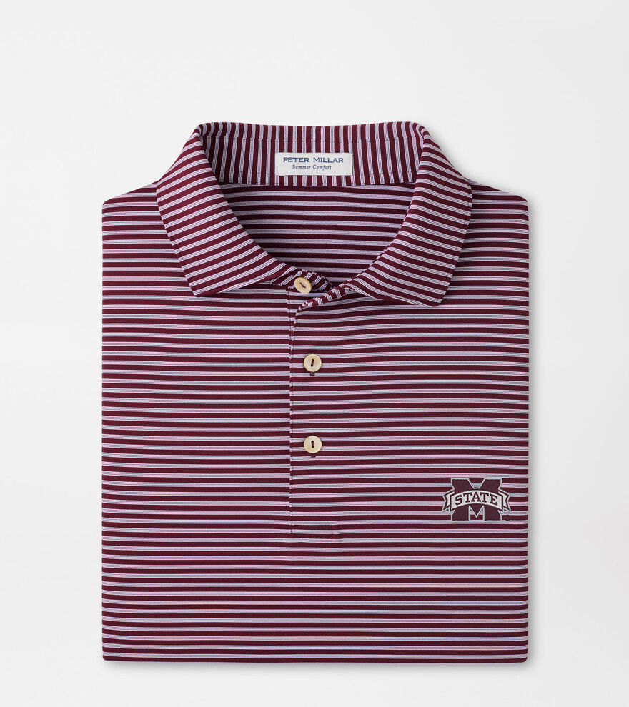 Mississippi State Tiebreaker Performance Jersey Stripe Polo