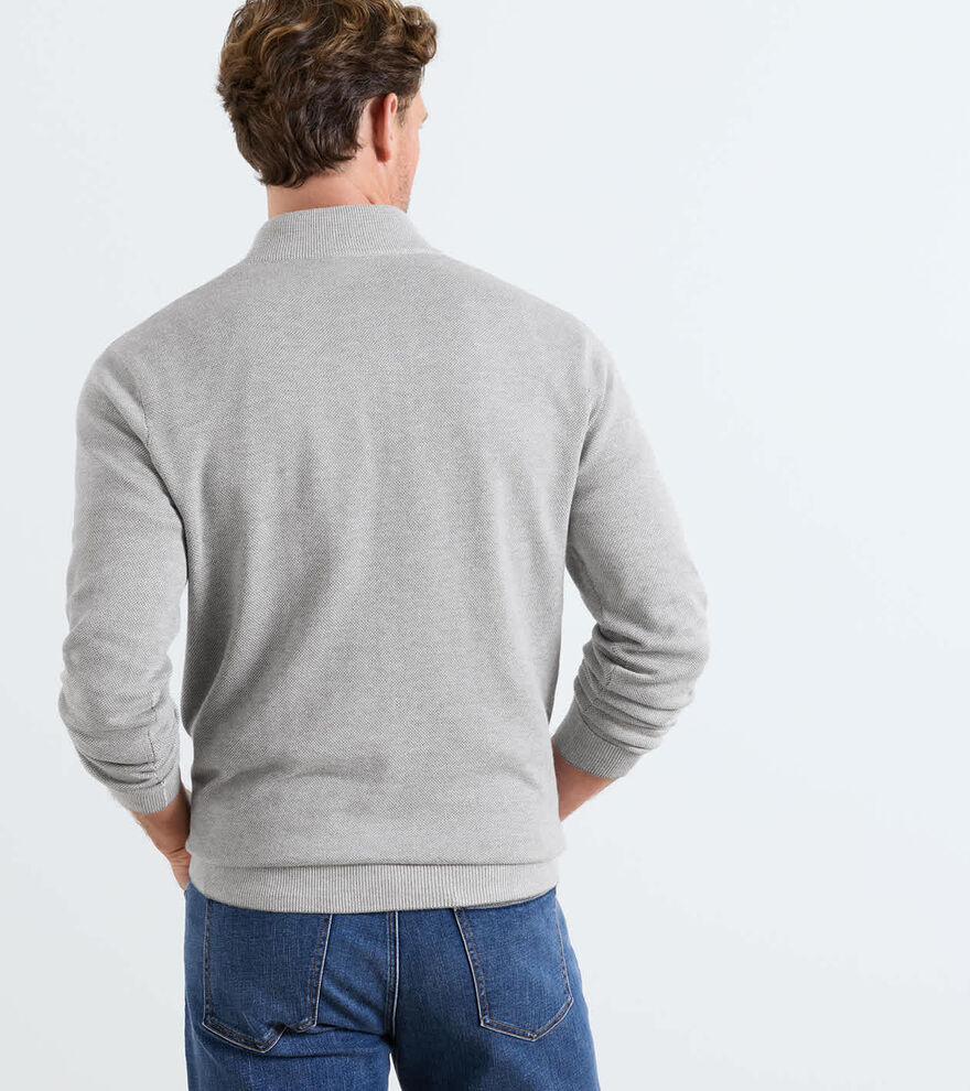 Coolspun Lite Birdseye Quarter Zip Sweater - Alternate Image 2