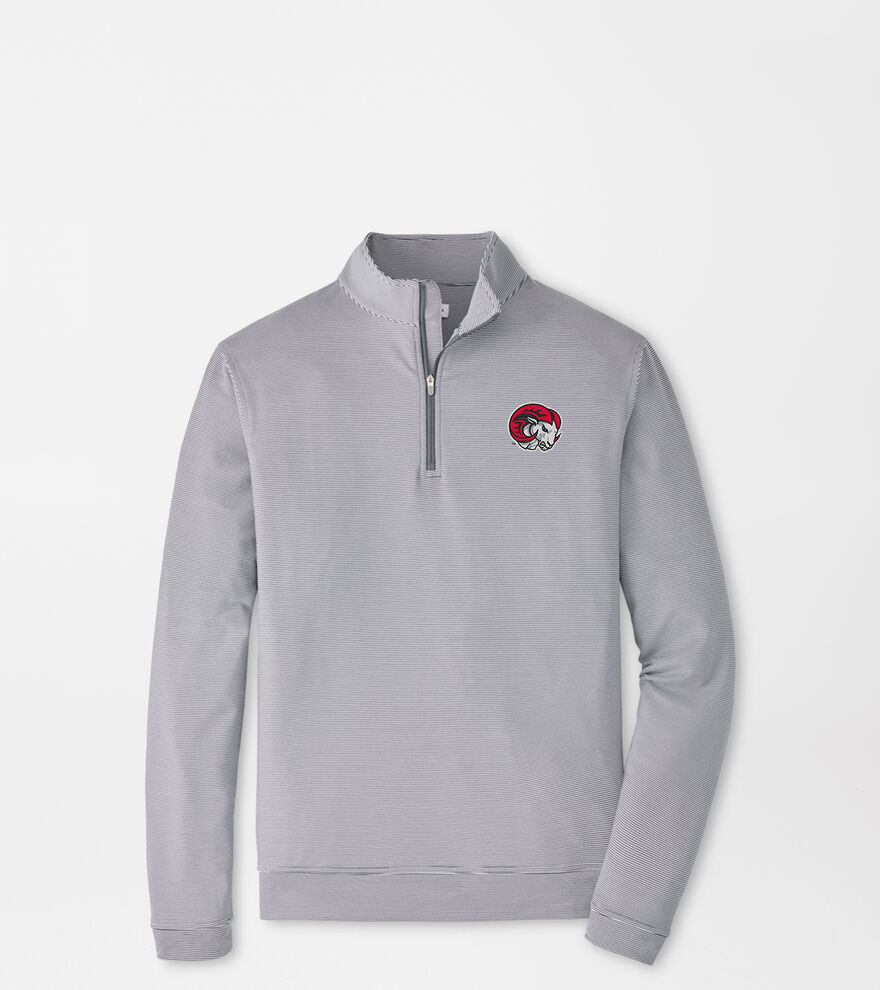 Winston Salem State Perth Sugar Stripe Performance Quarter-Zip image number 1