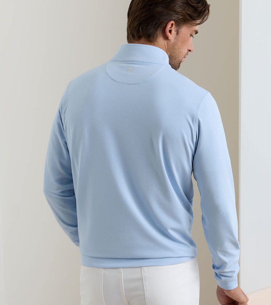 Perth Cross-Hatch Performance Quarter-Zip - Alternate Image 2