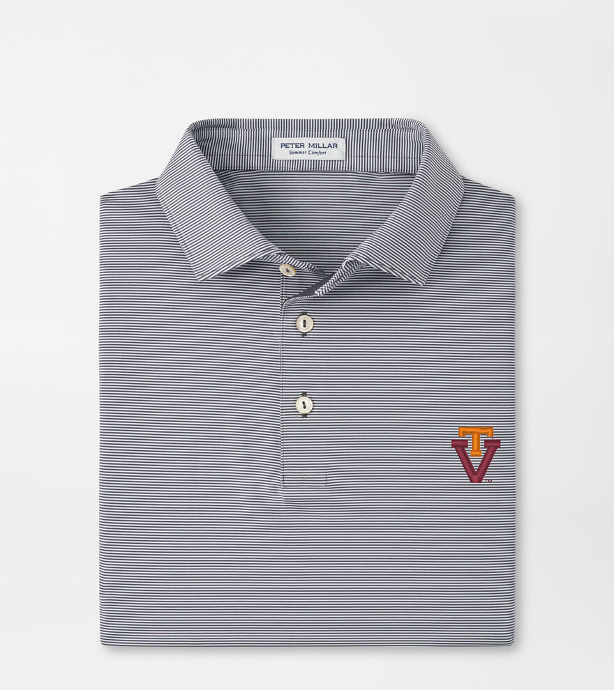 Virginia Tech Vault Jubilee Stripe Performance Polo image number 1