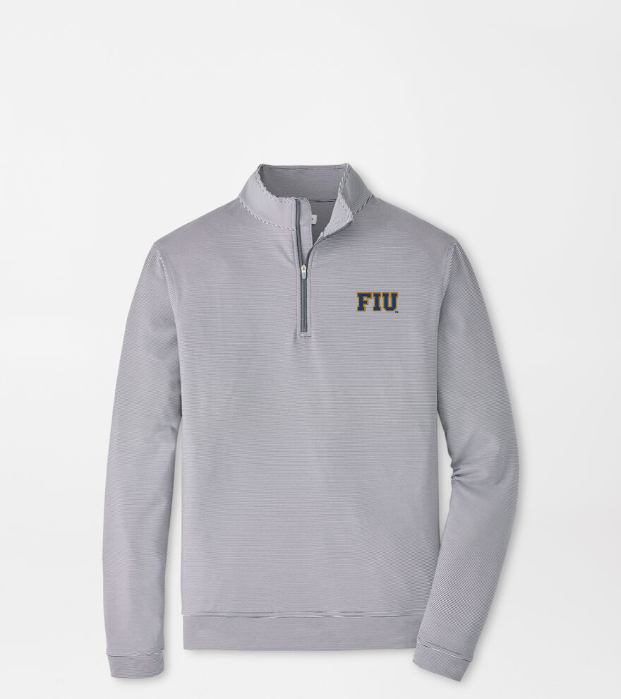 Florida International University Perth Sugar Stripe Performance Quarter-Zip image number 1