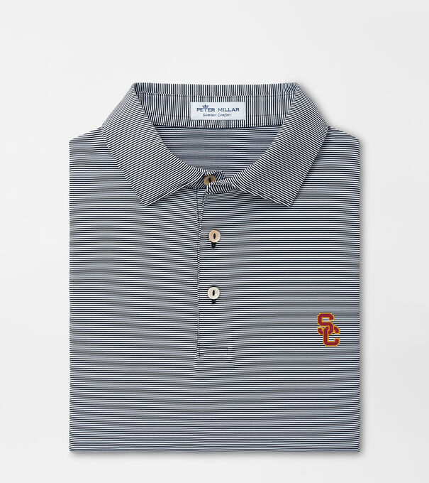 Southern California Interlocking SC Jubilee Stripe Performance Polo