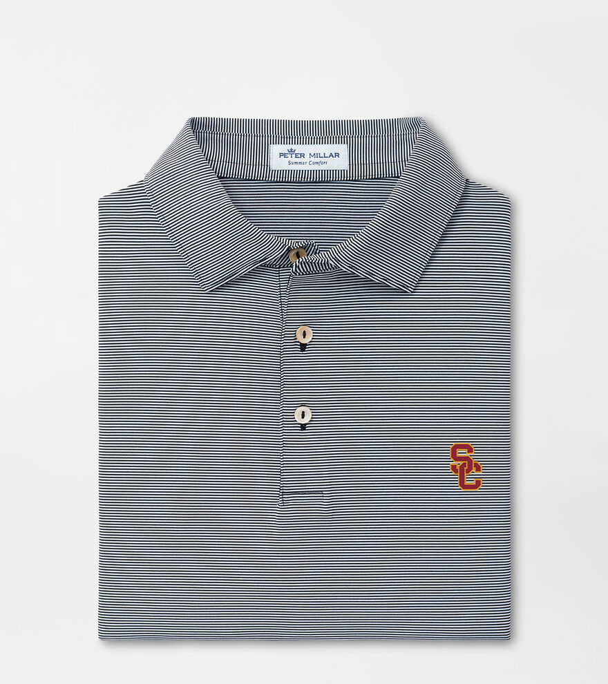 Southern California Interlocking SC Jubilee Stripe Performance Polo image number 1
