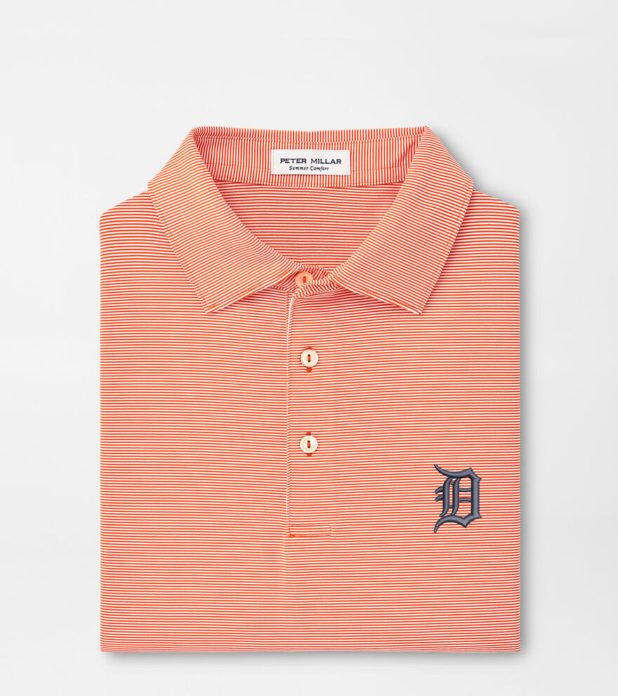 Detroit Tigers Jubilee Stripe Performance Polo image number 1